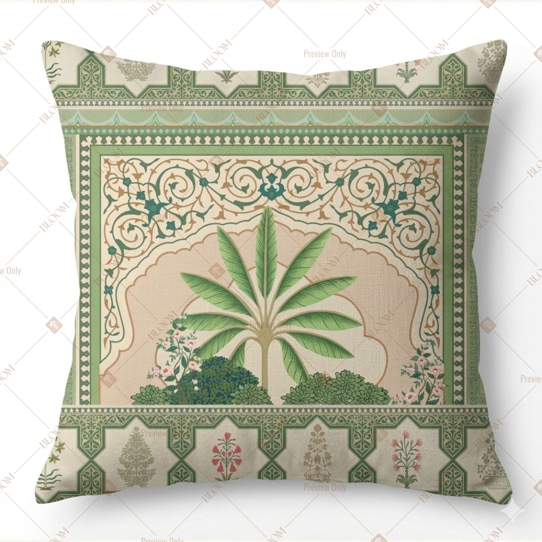 Royal Green Palace Cushion Cover Pack of 12