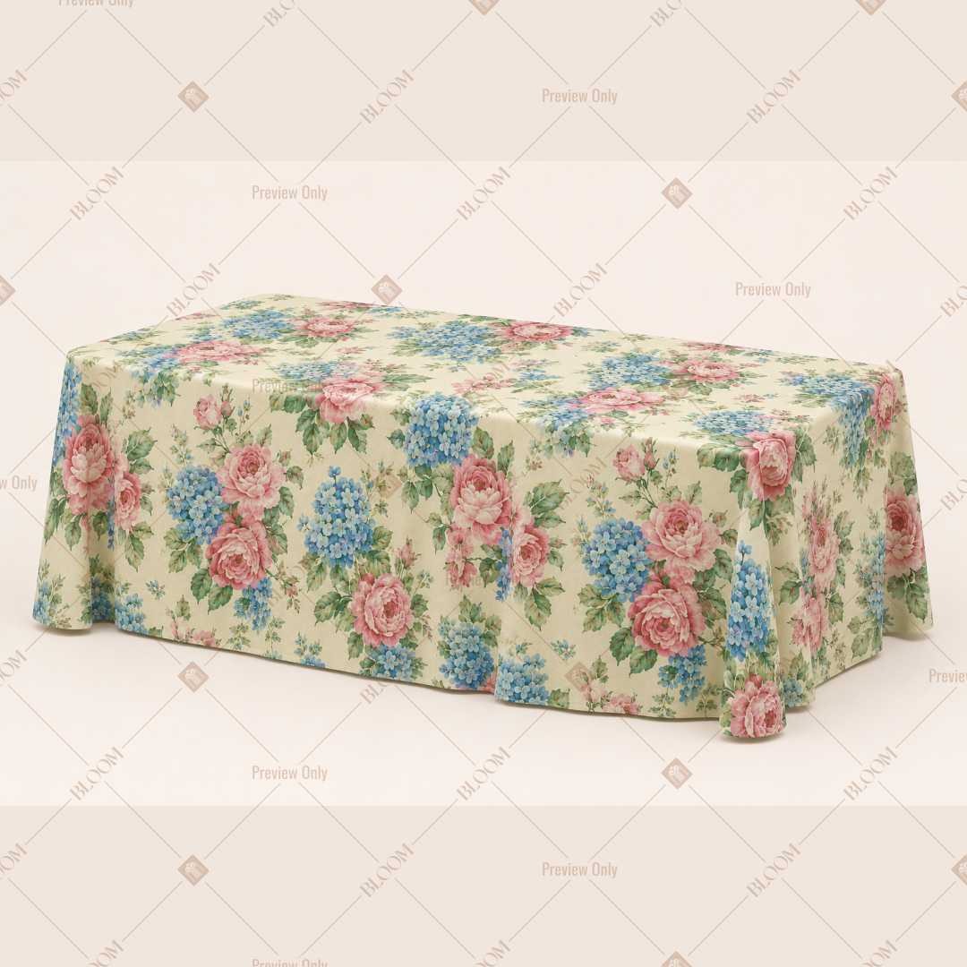 Vintage Rose Garden Table Cover Pack Of 6