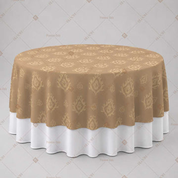 Beige Gold Luxe Table Overlay Pack of 6