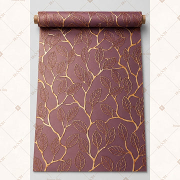 Mauve Gold Marble Fabric Roll Pack of 25
