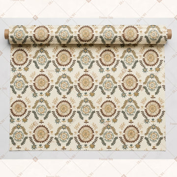 Beige Geometric Motif Fabric Pack of 25
