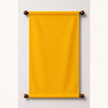 MUSTARD YELLOW HANGING SCROLLS