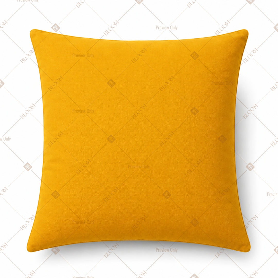 Mustard Yellow Cushion Cover Pack of 12