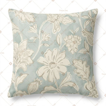 Soft Blue Floral Cushion Cover Pack of 12