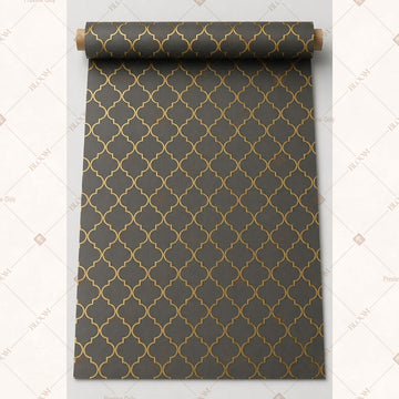 Charcoal Gold Diamond Fabric Roll Pack of 25
