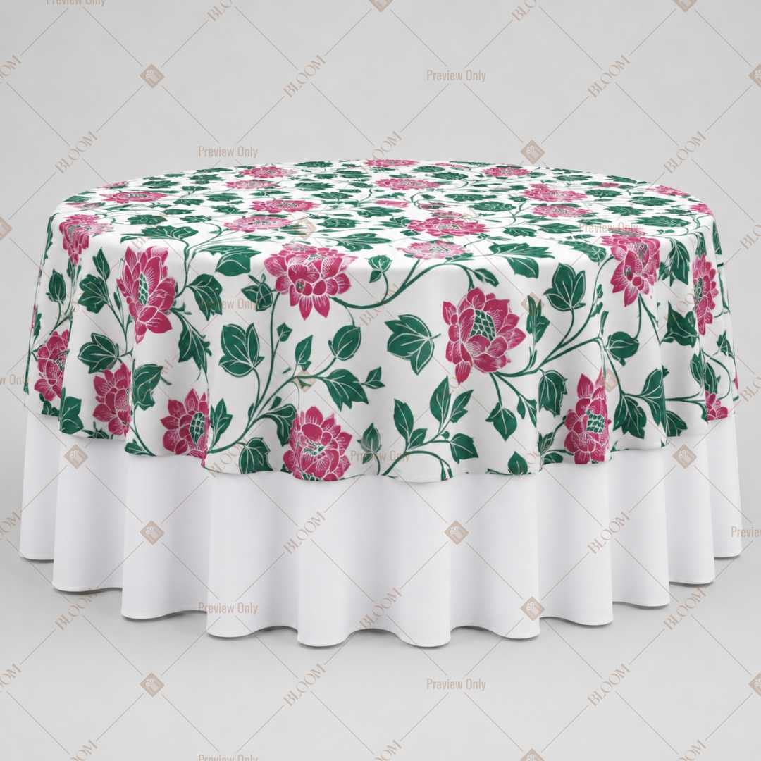 Pink Botanical Garden Table Overlay Pack of 6