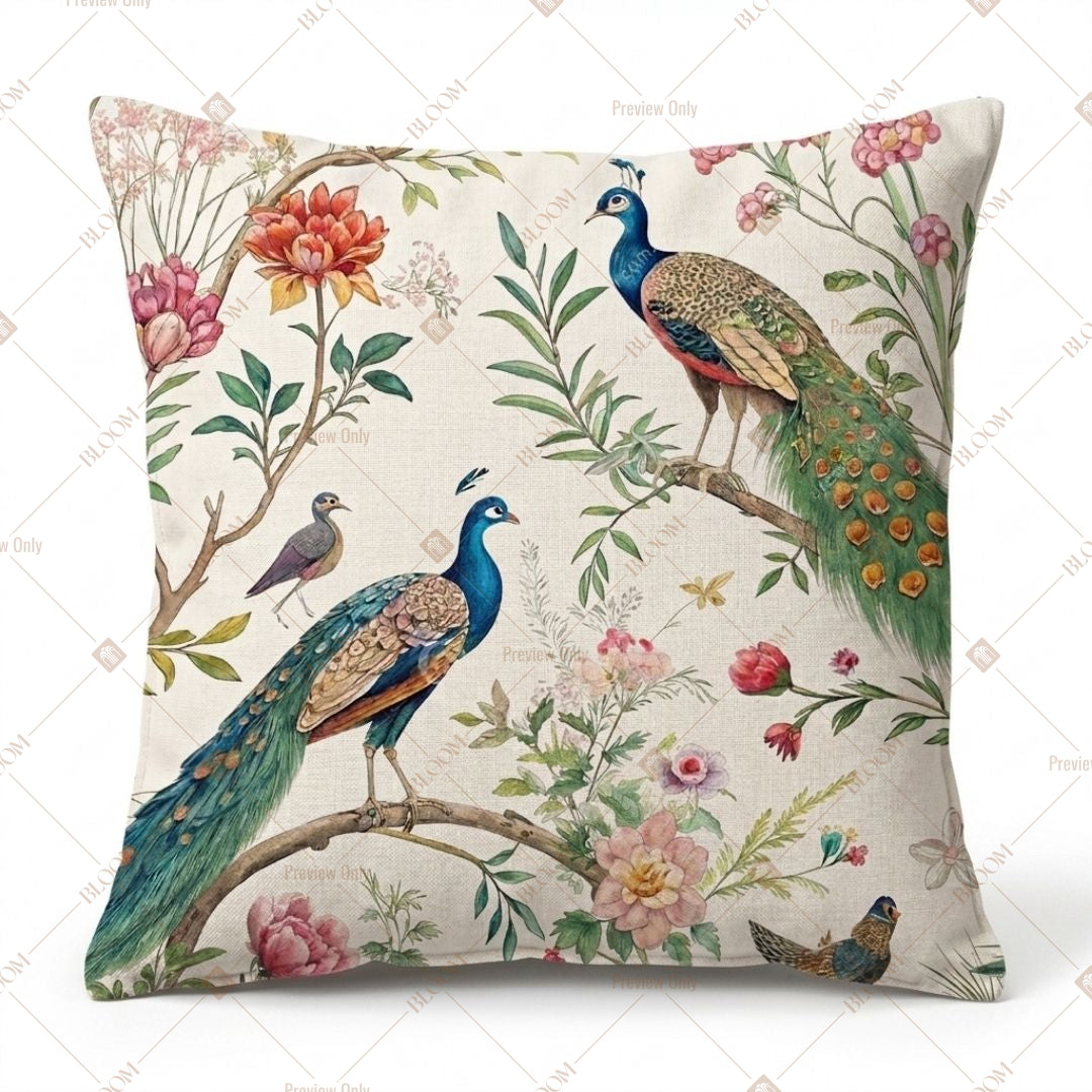 Bird Garden Floral Cushion Cover Pack of 12