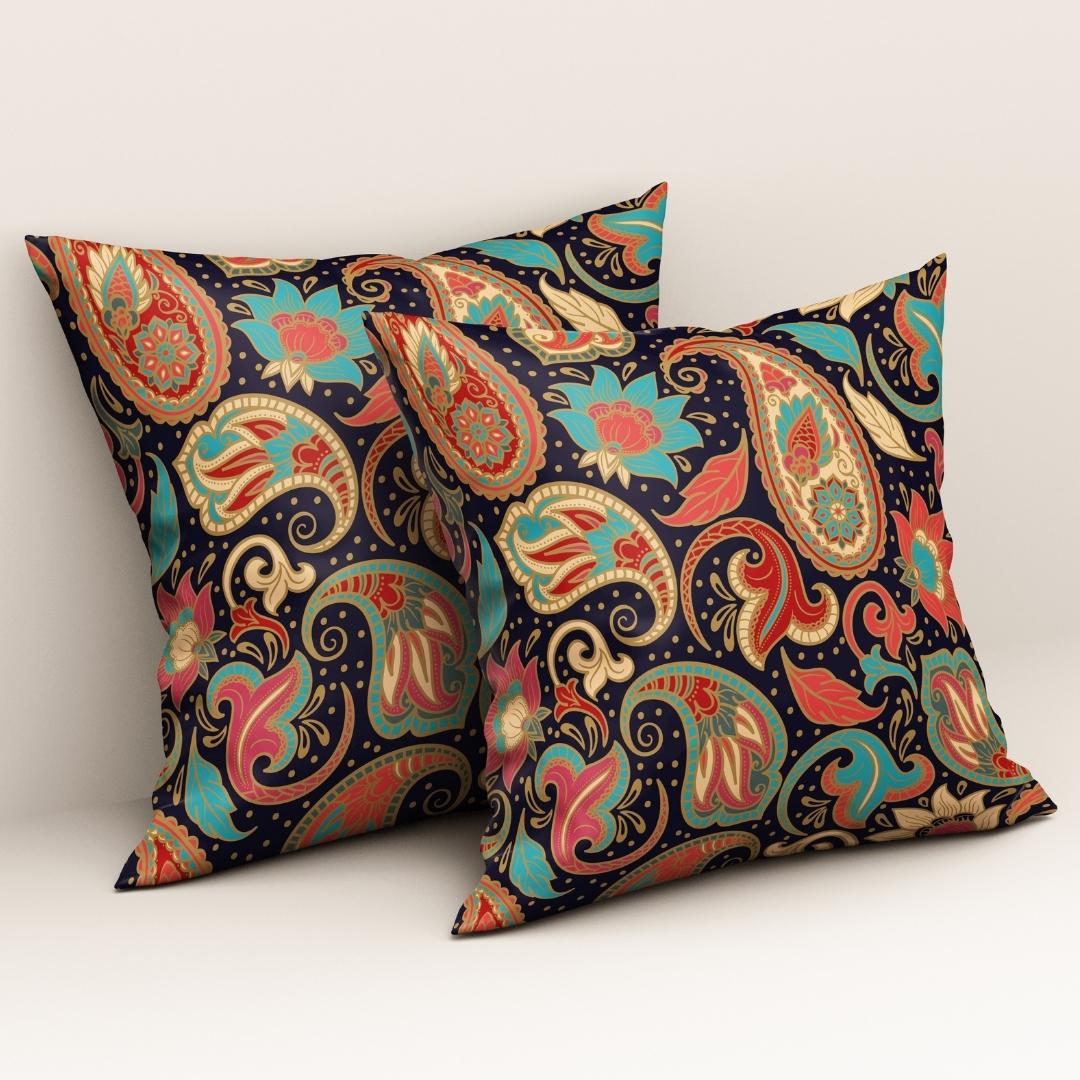 Navy Paisley Fiesta: Cushion Cover - Pack of 12