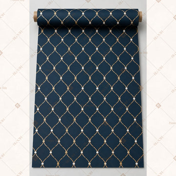 Navy Gold Diamond Fabric Roll Pack of 25
