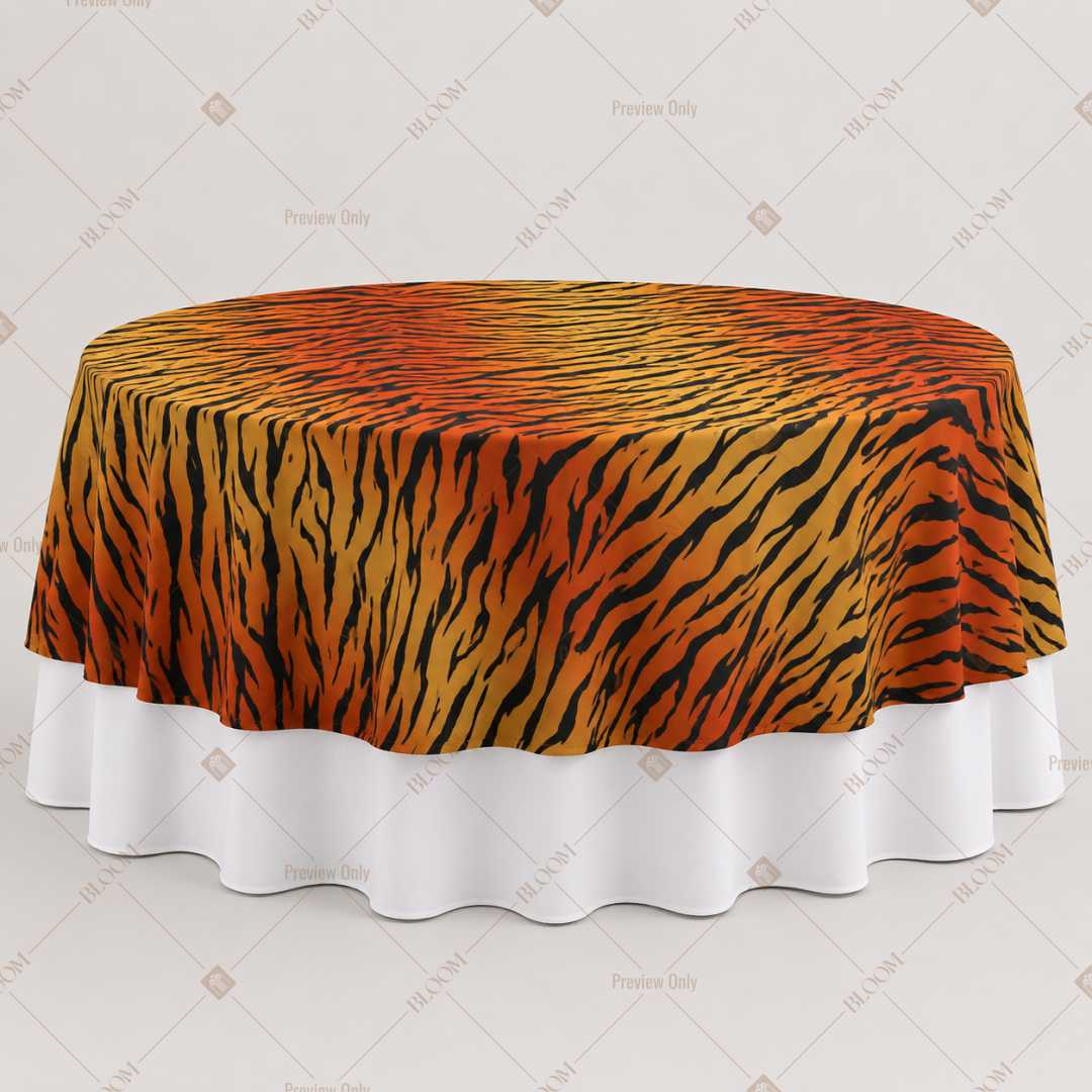 Tiger Stripe Animal Print Table Overlay Pack of 6