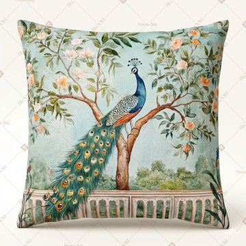 Peacock Garden Art Cushion Cover Pack of 12