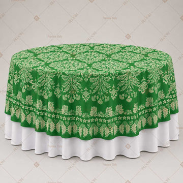 Emerald Ornamental Lace Table Overlay Pack of 6