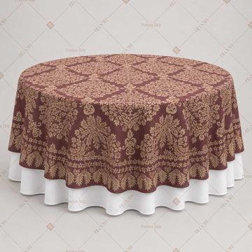 Mauve Vintage Floral Table Overlay Pack of 6