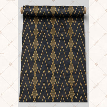 Navy Gold Chevron Fabric Roll Pack of 25
