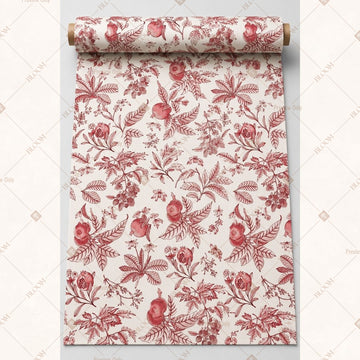 Rose Toile Floral Fabric Roll Pack of 25