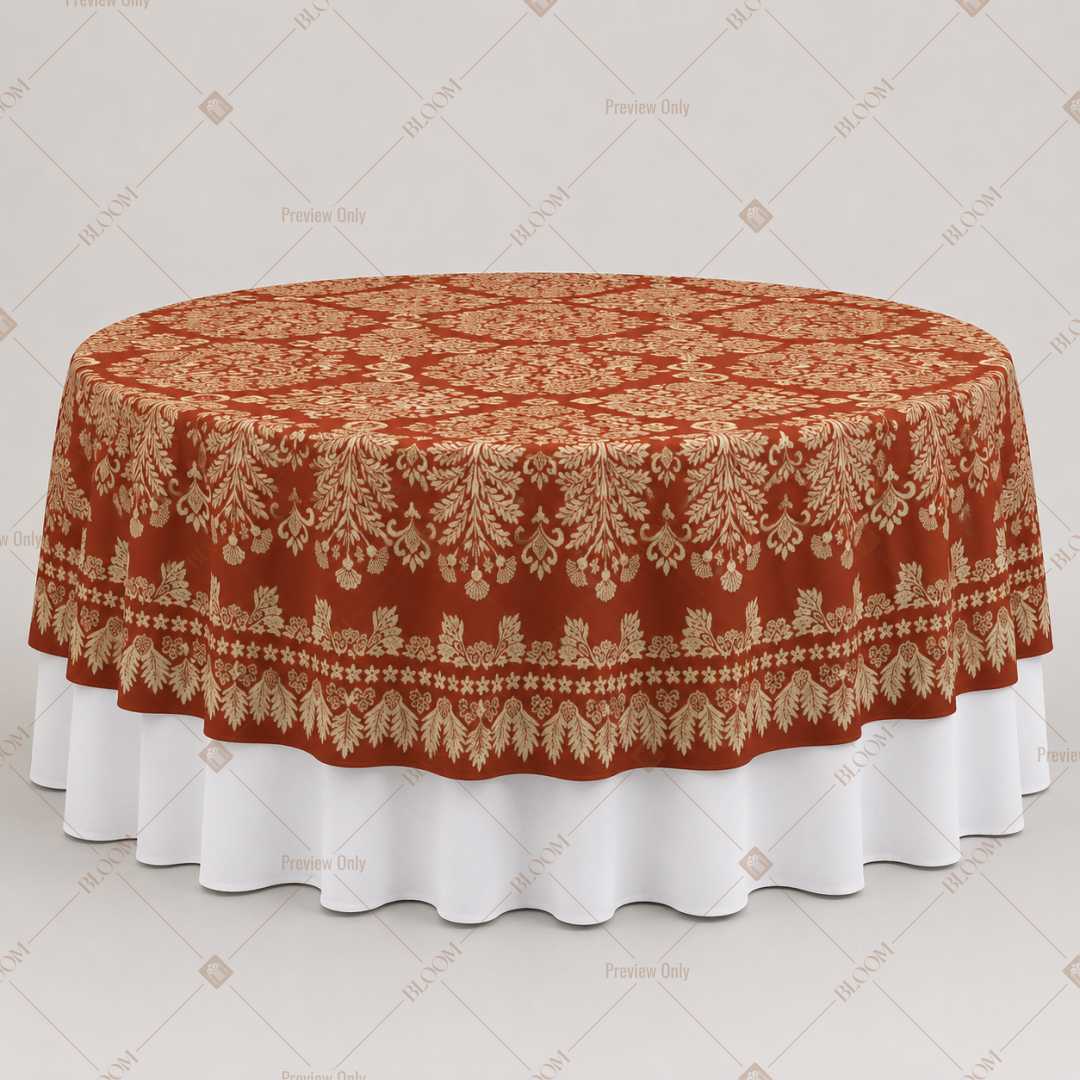 Terracotta Folk Border Table Overlay Pack of 6