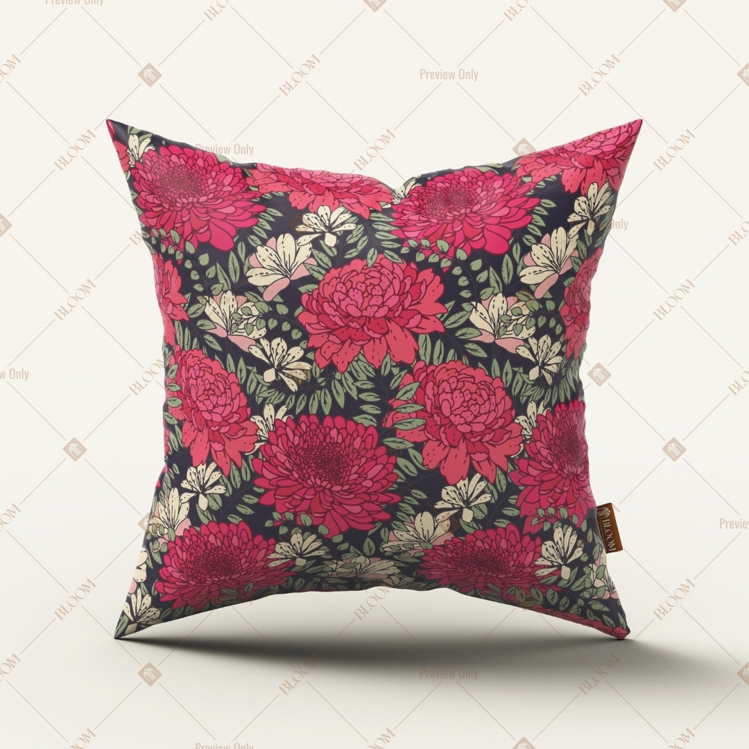 Pink Rose Floral Cushion Cover Pack of 12