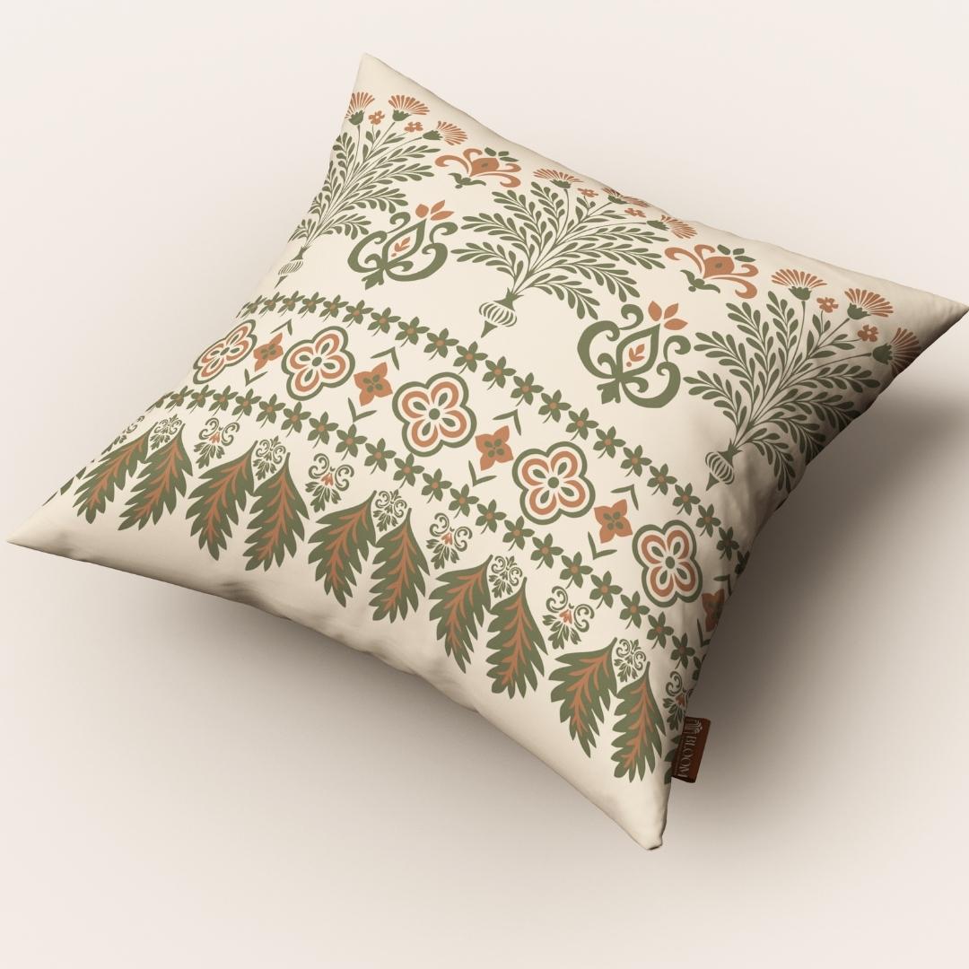 Ornate Meadow Charm: Cushion Cover - Pack of 12