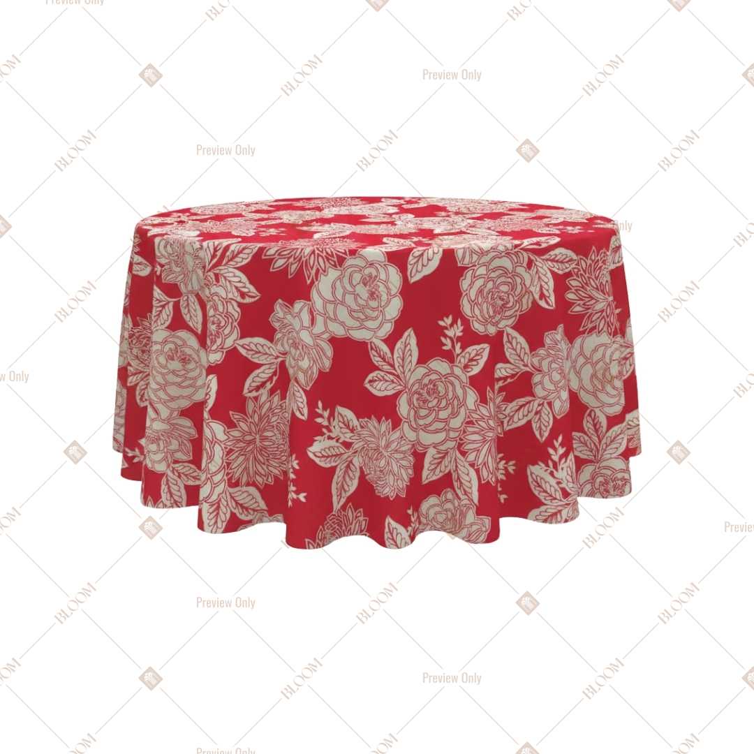 Coral Tropical Floral Table Cover Pack Of 6