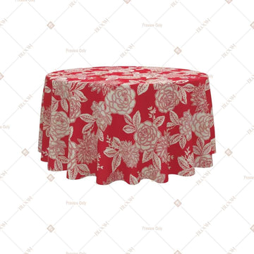 Coral Tropical Floral Table Cover Pack Of 6