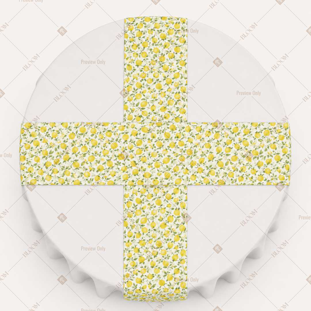 Lemon Blossom Floral Table Runner Pack Of 12