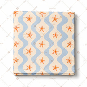 Retro Orange Geometric Pattern Design