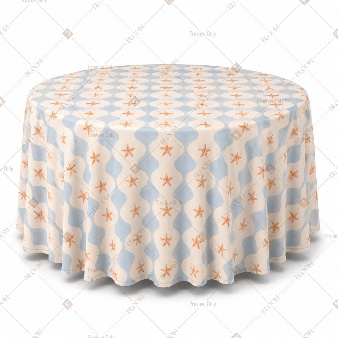 Blue Stripe Table Cover Pack Of 6