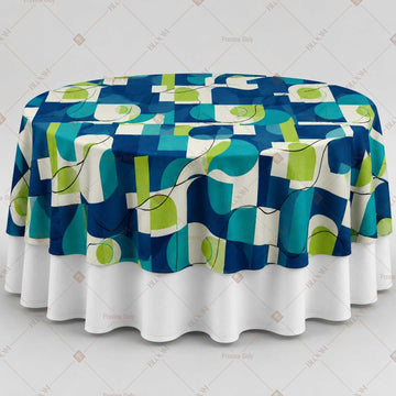Modern Abstract Cubes Table Overlay Pack of 6