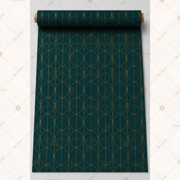 Teal Gold Mini Motif Fabric Roll Pack of 25