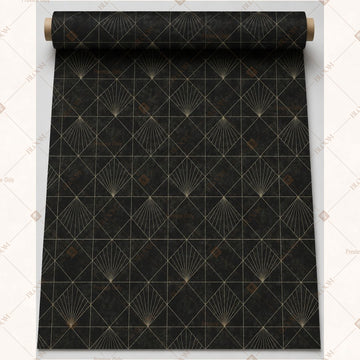 Black Gold Diamond Lattice Fabric Roll Pack of 25
