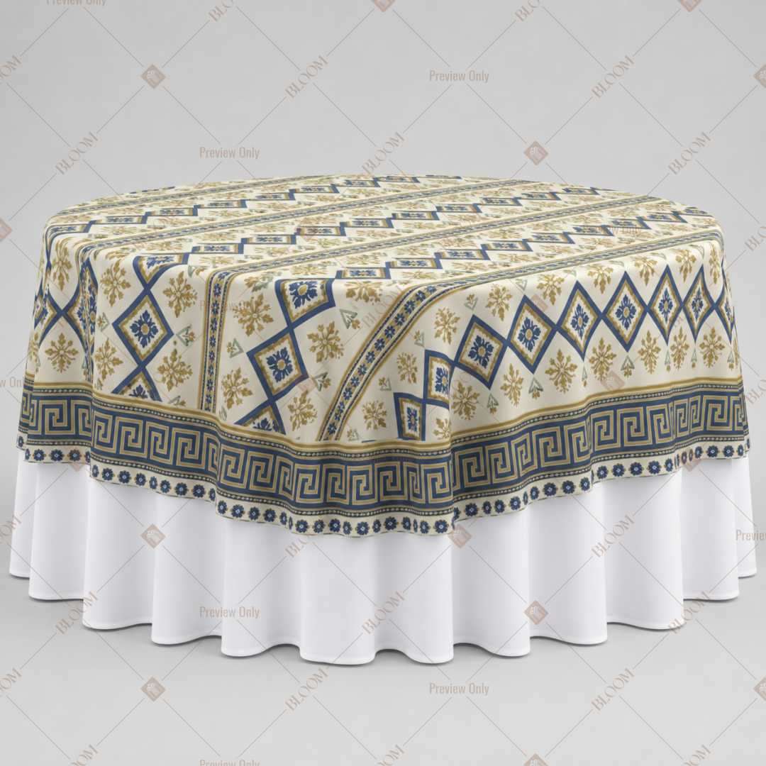 Neutral Geometric Border Table Overlay Pack of 6