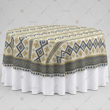 Neutral Geometric Border Table Overlay Pack of 6