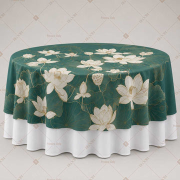 Teal Magnolia Floral Table Overlay Pack of 6