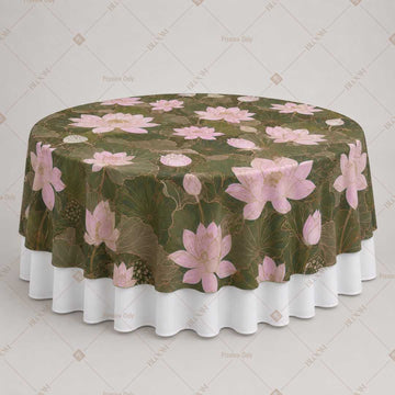 Olive Pink Blossom Table Overlay Pack of 6
