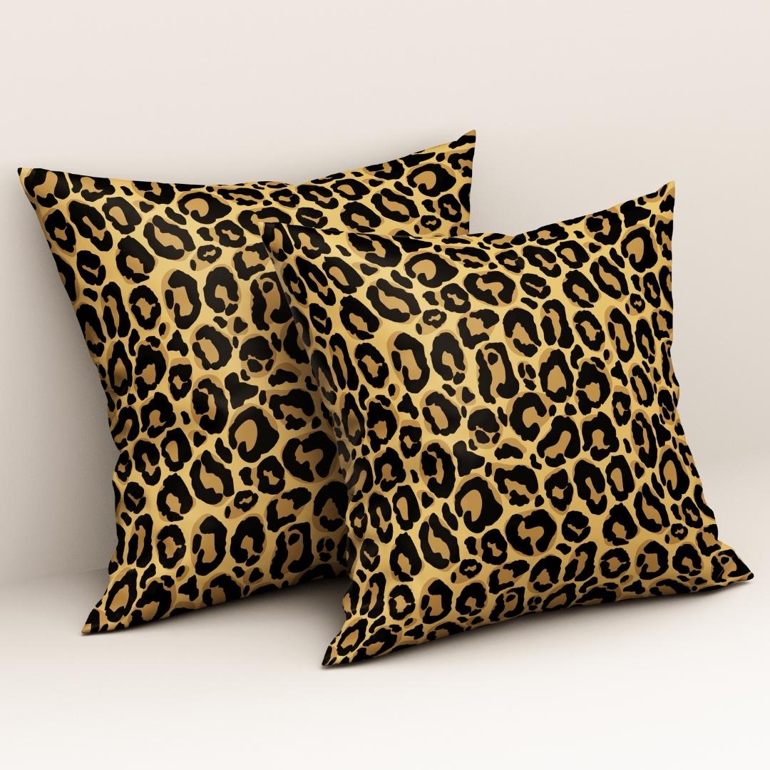 Golden Leopard Luxe: Cushion Cover - Pack of 12