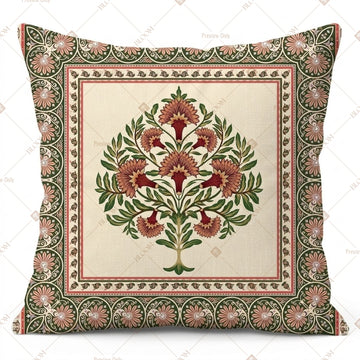 Royal Mughal Floral Cushion Cover Pack of 12