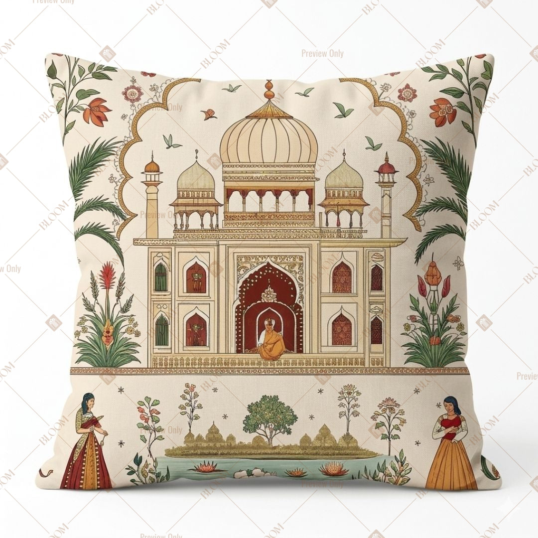 Taj Mahal Art Cushion Cover Pack of 12