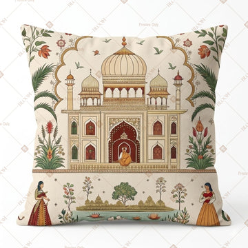 Taj Mahal Art Cushion Cover Pack of 12