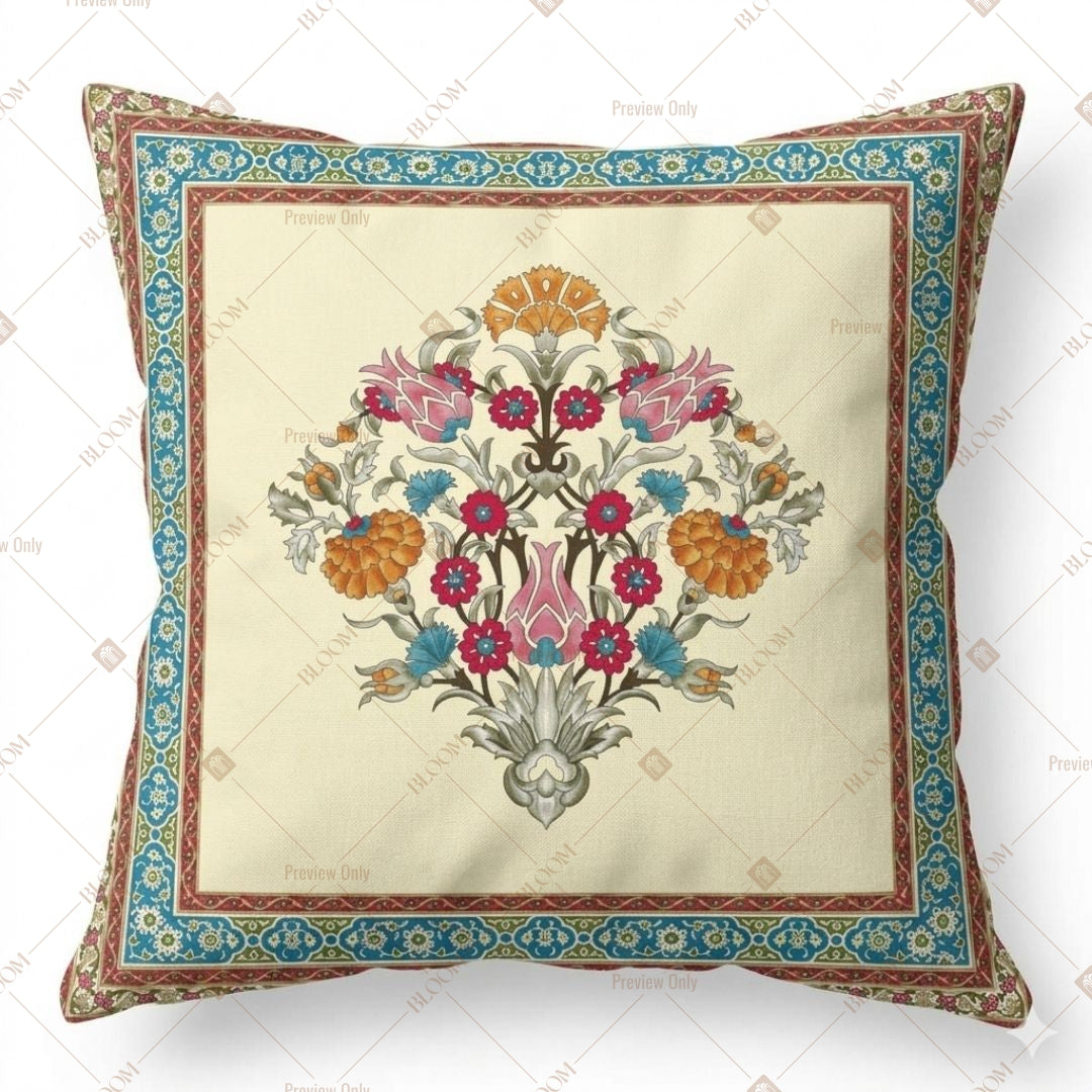 Floral Bouquet Vintage Cushion Cover Pack of 12