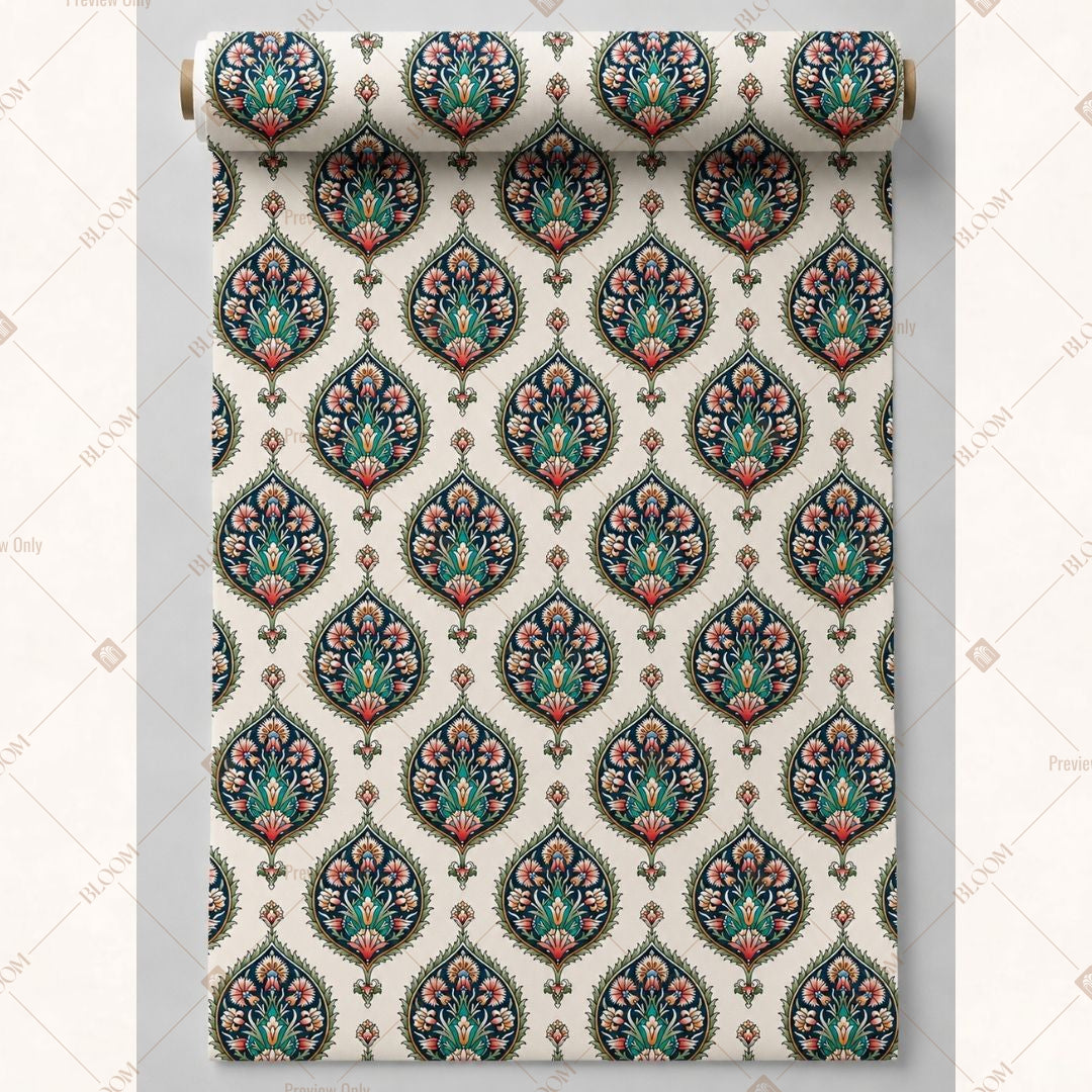 Boho Medallion Motif Fabric Roll Pack of 25