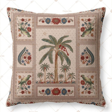 Palm Tree Folk Art Cushion Cover Pack of 12