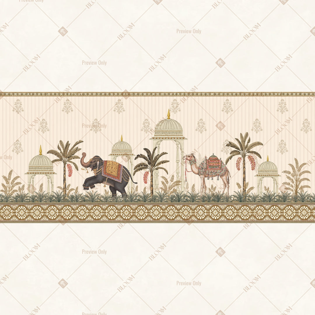 Heritage Palace Procession Border Wide Backdrop