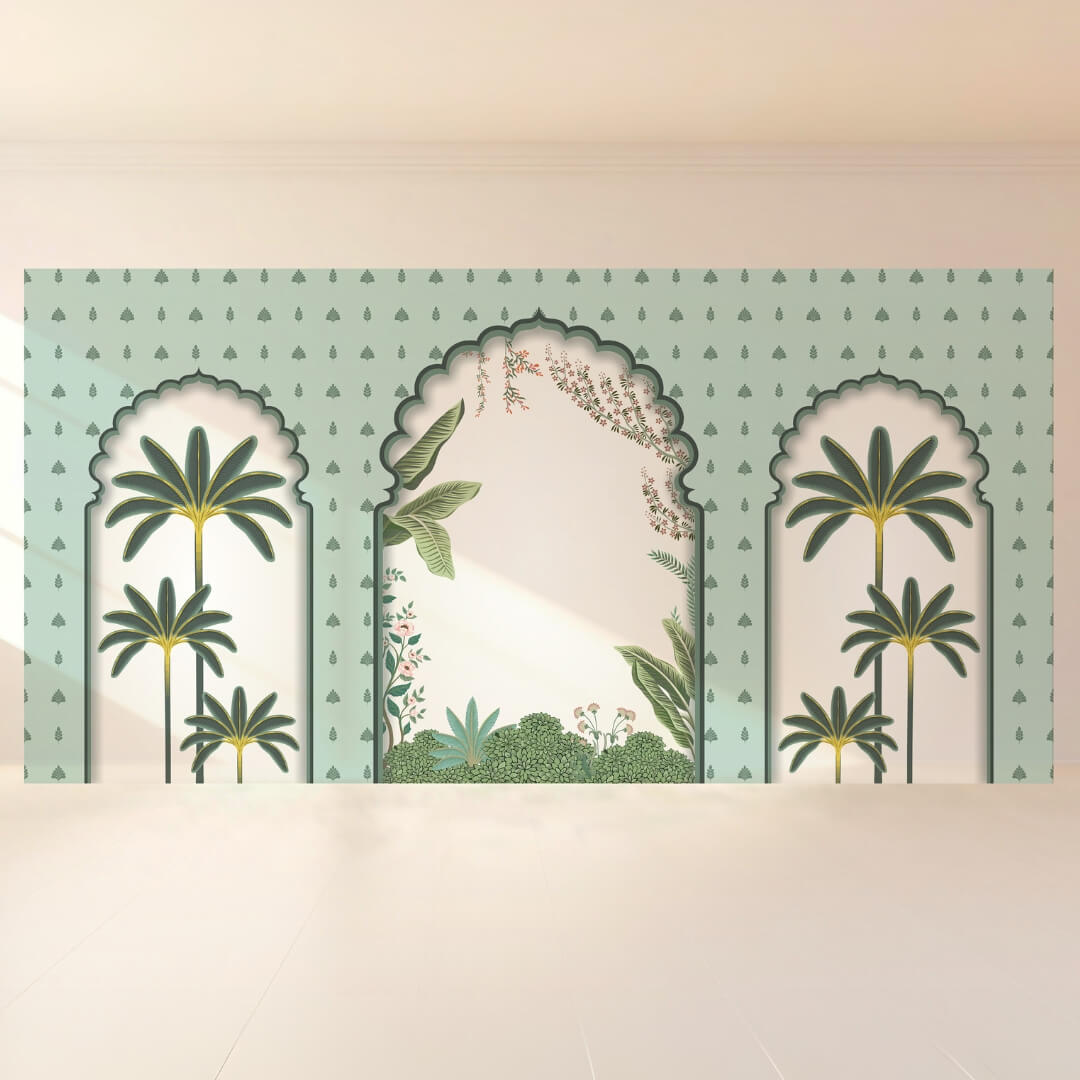 Mint Arch Garden: Backdrop - wide