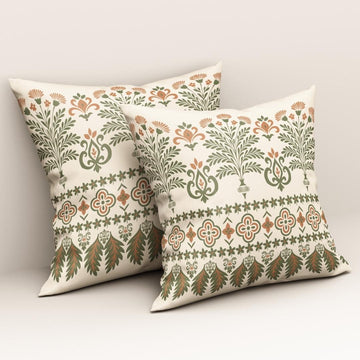 Ornate Meadow Charm: Cushion Cover - Pack of 12
