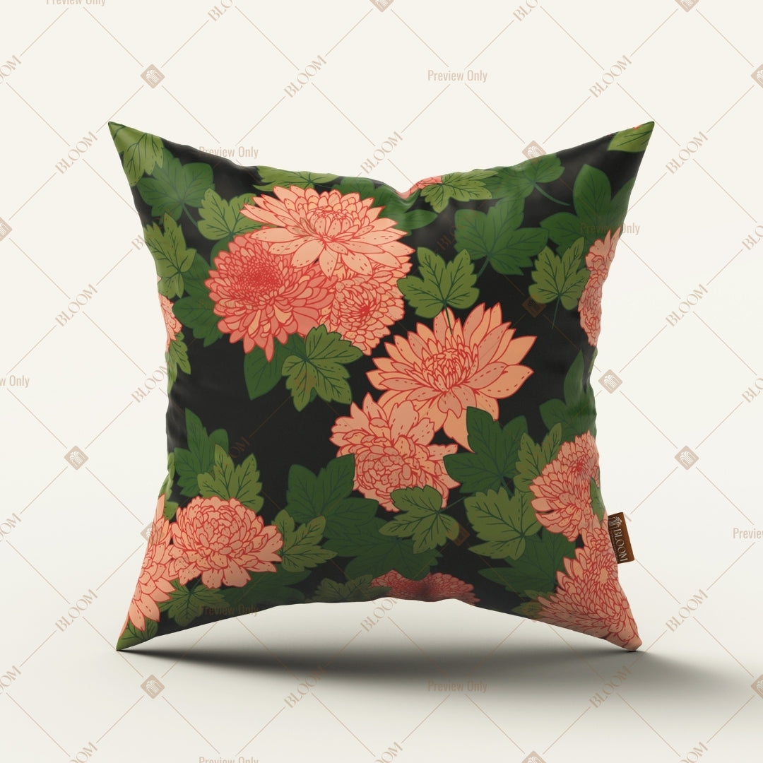 Peach Floral Garden Cushion Cover Pack of 12