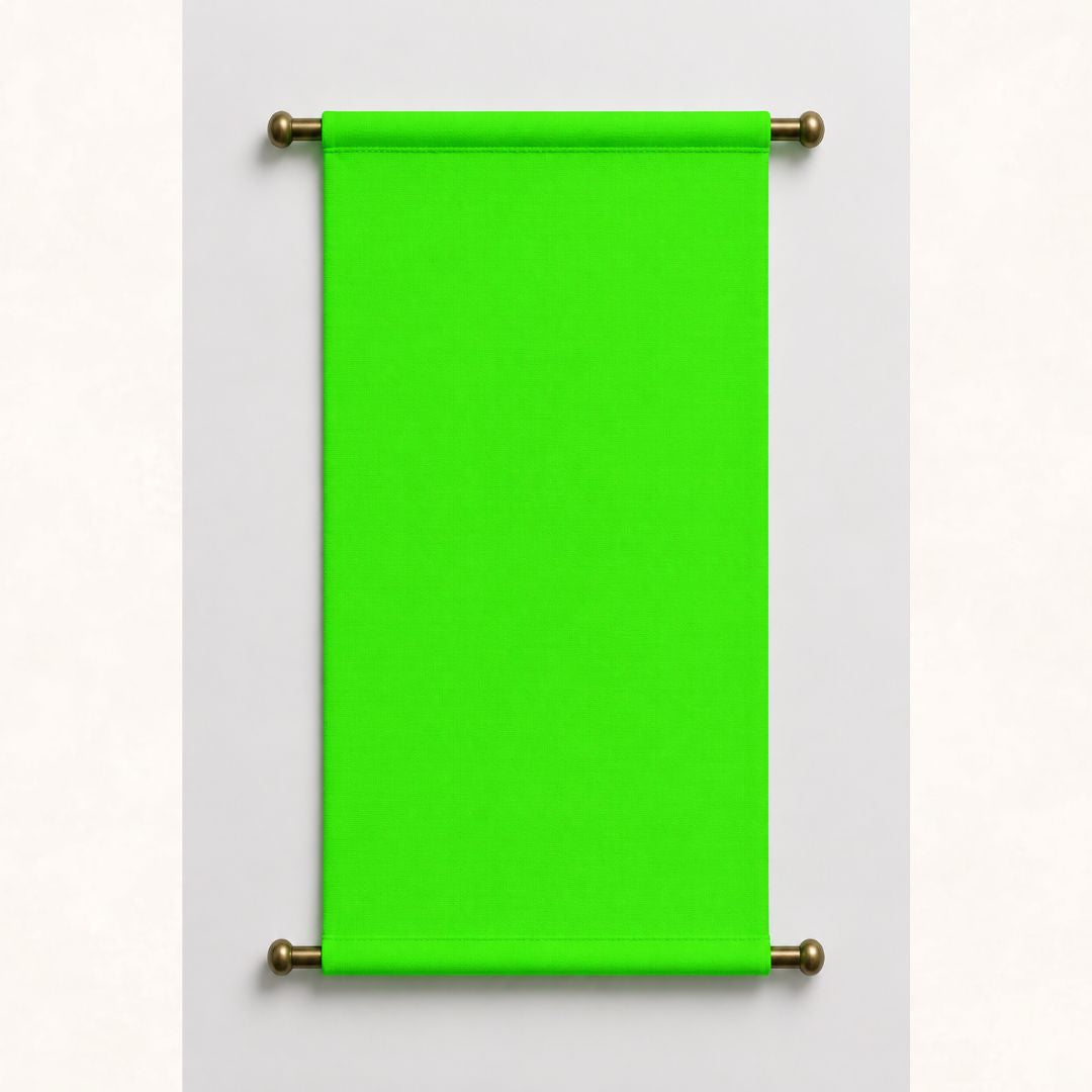 NEON GREEN HANGING SCROLLS
