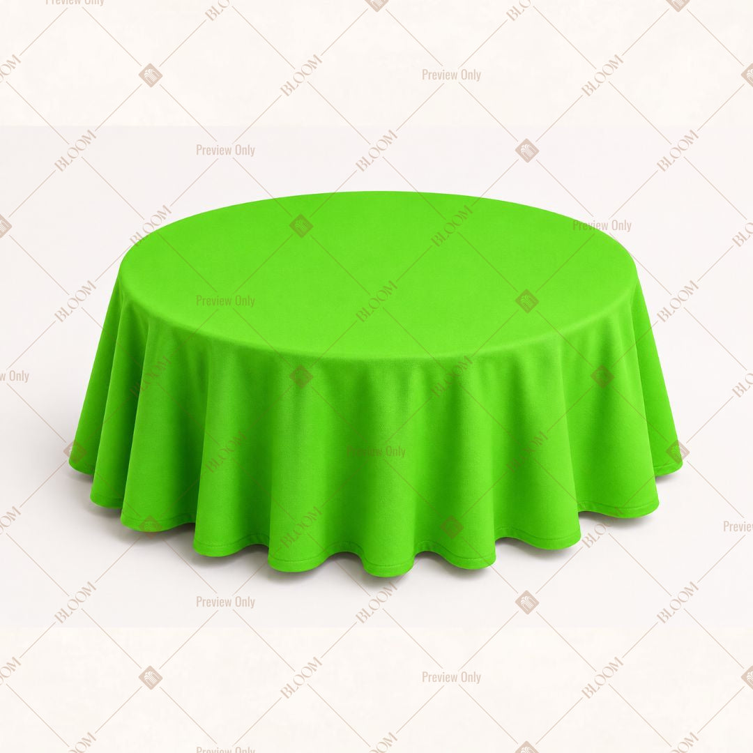 Neon Green Table Cover Pack Of 6