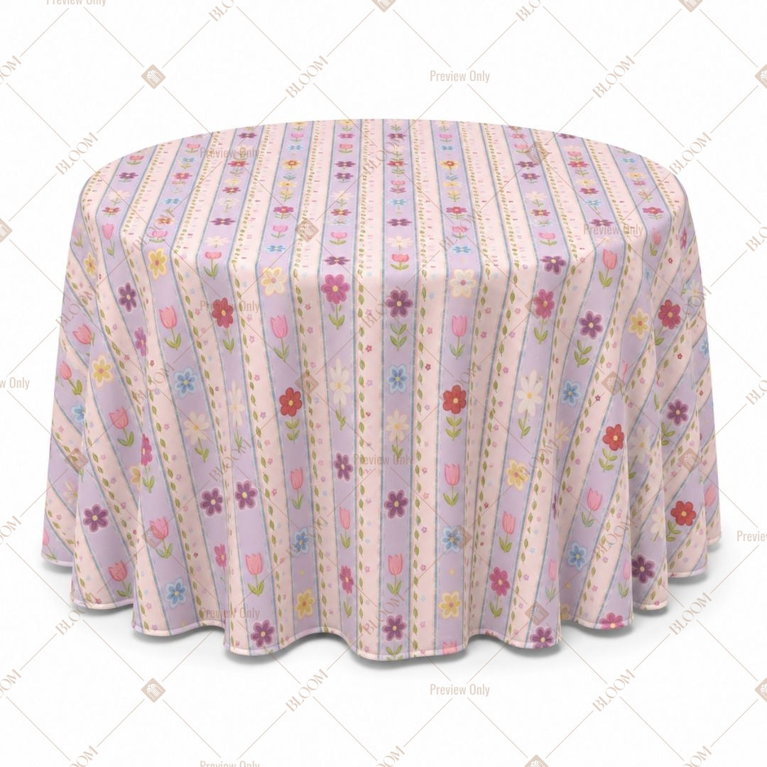 Pastel Stripe Table Cover Pack Of 6