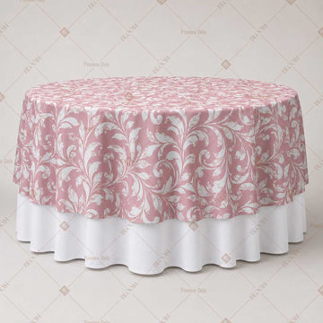 Blush Botanical Damask Table Overlay Pack of 6