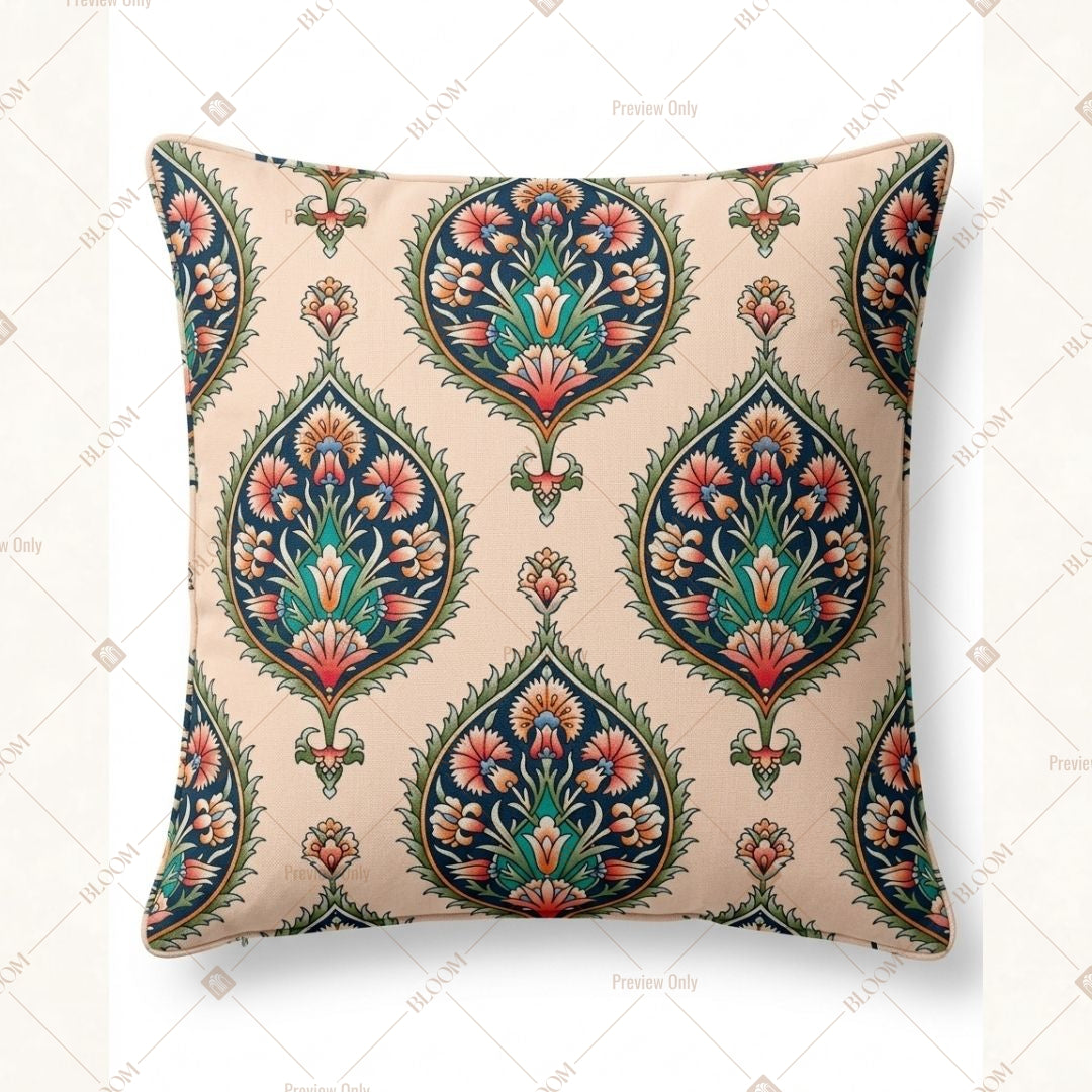Boho Paisley Motif Cushion Cover Pack of 12